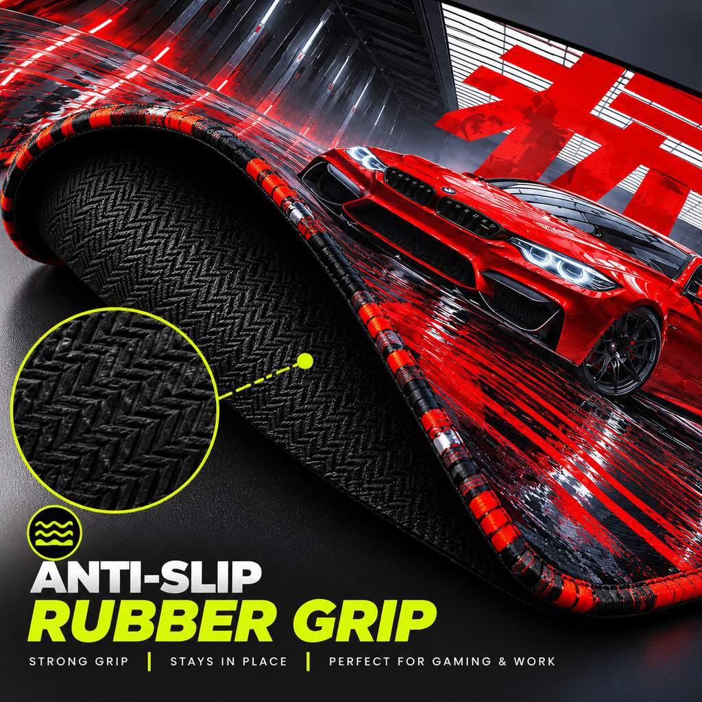 Red BMW Gaming Pad | 80x33 CM
