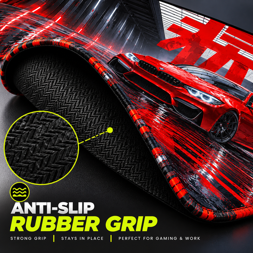Red BMW Gaming Pad | 80x33 CM