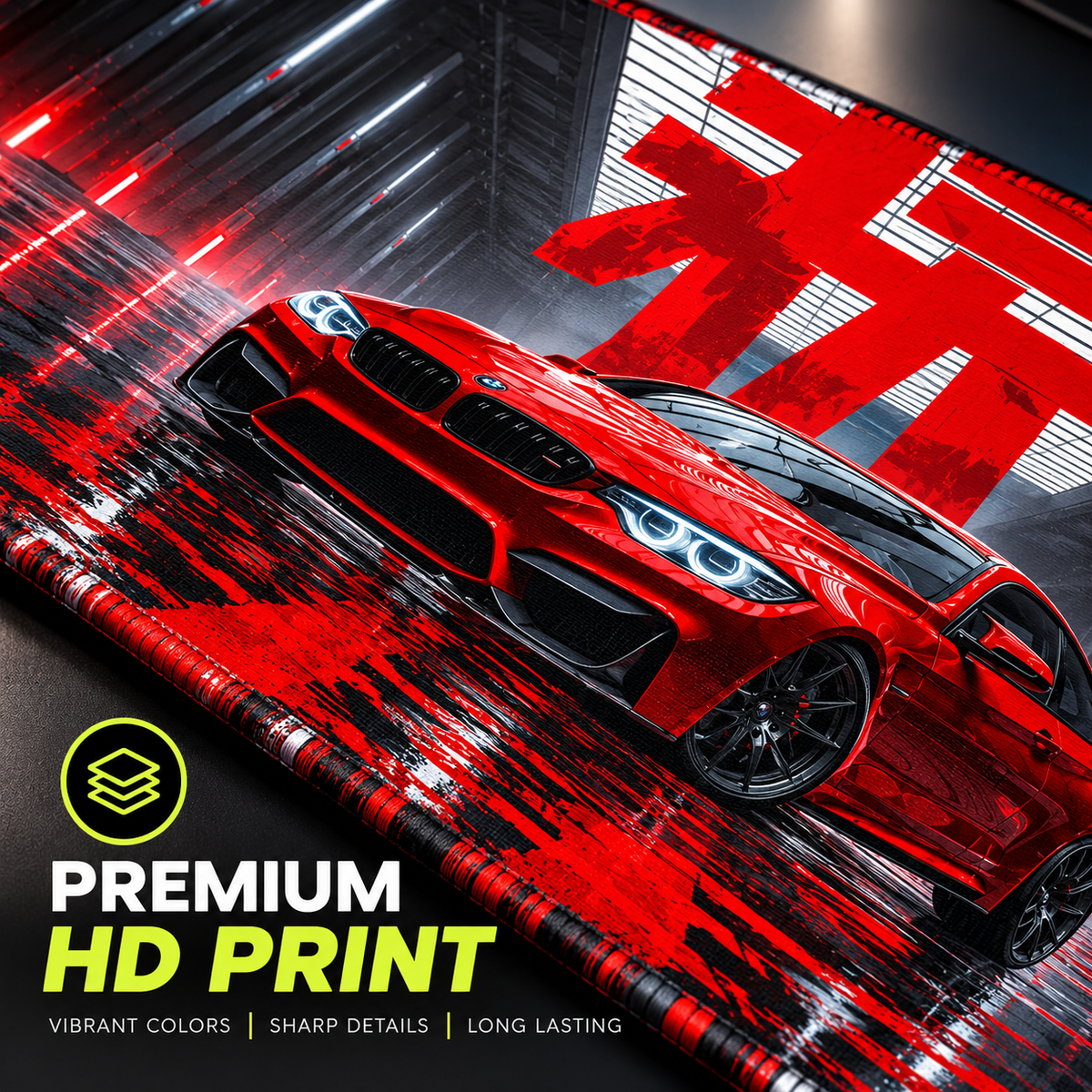 Red BMW Gaming Pad | 80x33 CM